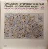 LP Record ERNEST CHAUSSON / CÉSAR FRANCK - CH - Symphony In B-Flat / Le Chasseur Ma LM2647 RCA Victor Red  1962 US Classical Used