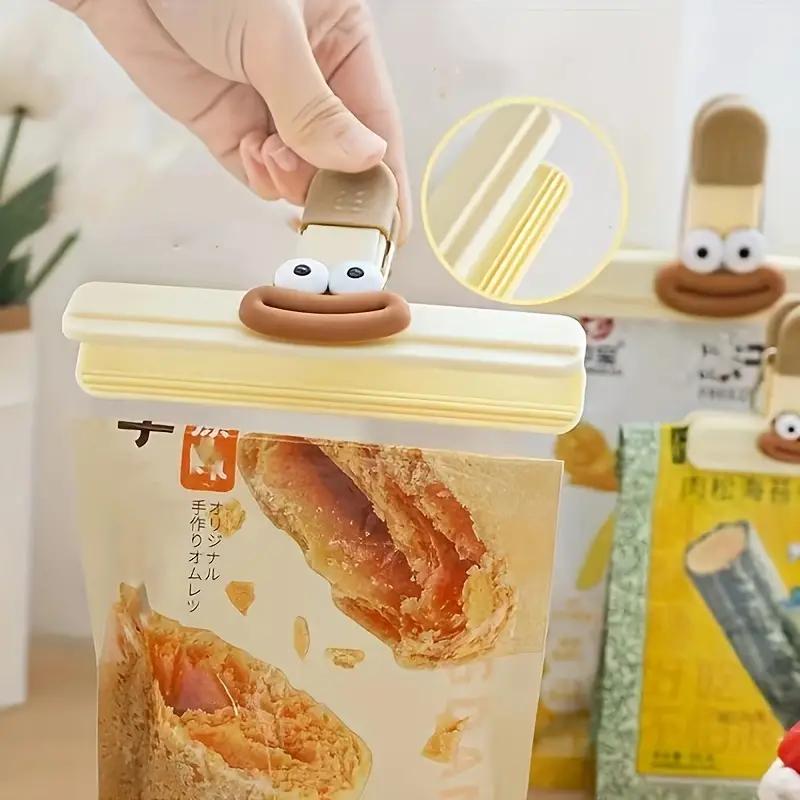 1Pcs Portable Sealing Clips for Food Bags Airtight Bag Clips Sealing Clip Strong Spring Chip Bag Clips Freshness Preserving Food Storage Clips