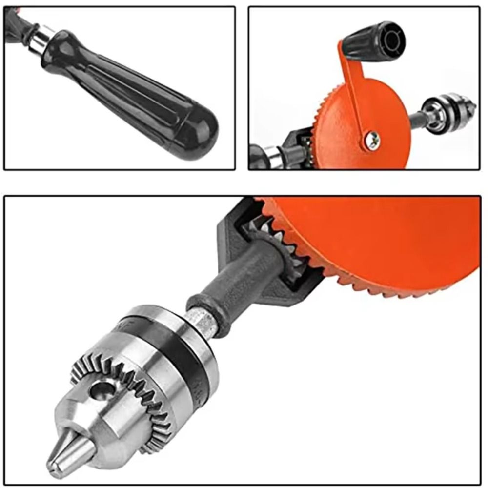 0.6-6 MM Manual Drilling Tool Multi-function Carpenters Bit Brace New Hand Crank Drill