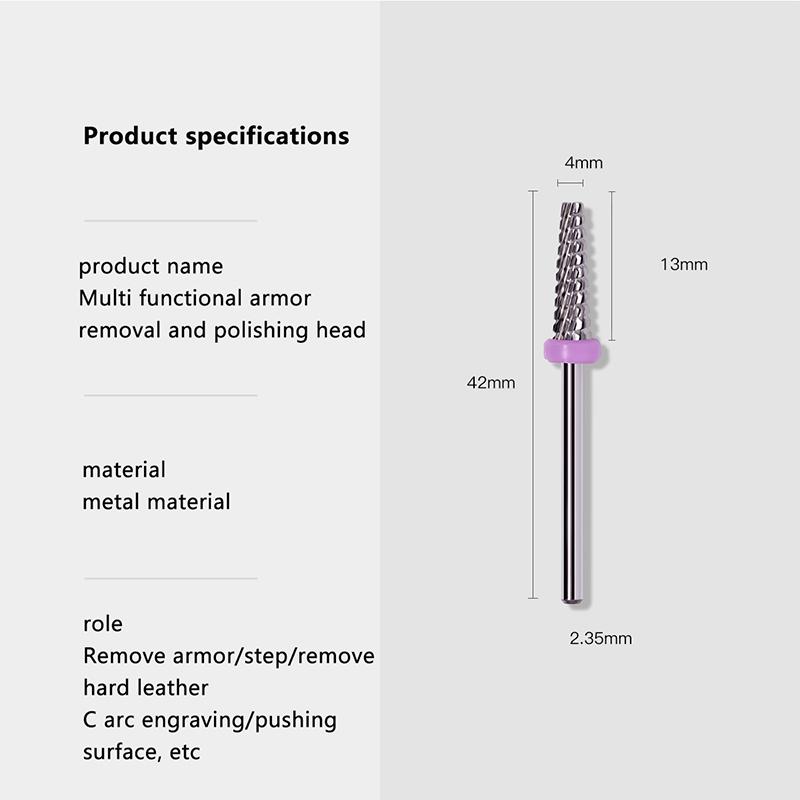 Tungsten Steel Carbide Barrel Nail Drill Bit 3/32" High Quality Rotary Milling Cutter Manicure Bits Drill Accessories Nail Tool