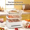 800W Multifunctional Electric Steaming Pot Household Intelligent Large Capacity Steamer Kitchen Cooking Tool