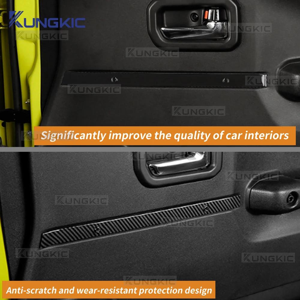 Carbon Fiber Interior Sticker for Suzuki Jimny 2018-2025 3/5 Doors ABS Black Trim