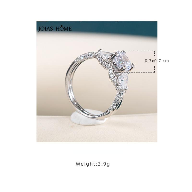 BELLA BOX Модные женские кольца в контрактном стиле, блестящие белые циркониевые нежные аксессуары для вечеринок, женские эстетические украшения
