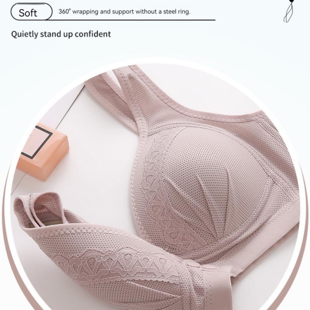 Большой размер без стального кольца для кормящей мамы пуш-ап красивое нижнее белье для спины тонкий срез дышащий регулируемый женский бюстгальтер