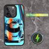 Чехол для телефона Star G-Gulf Racing Car для iPhone 16, 15, 14, 13, 12, 11, Pro, Max, Plus, Mini, SE Магнитная беспроводная зарядка Magsafe