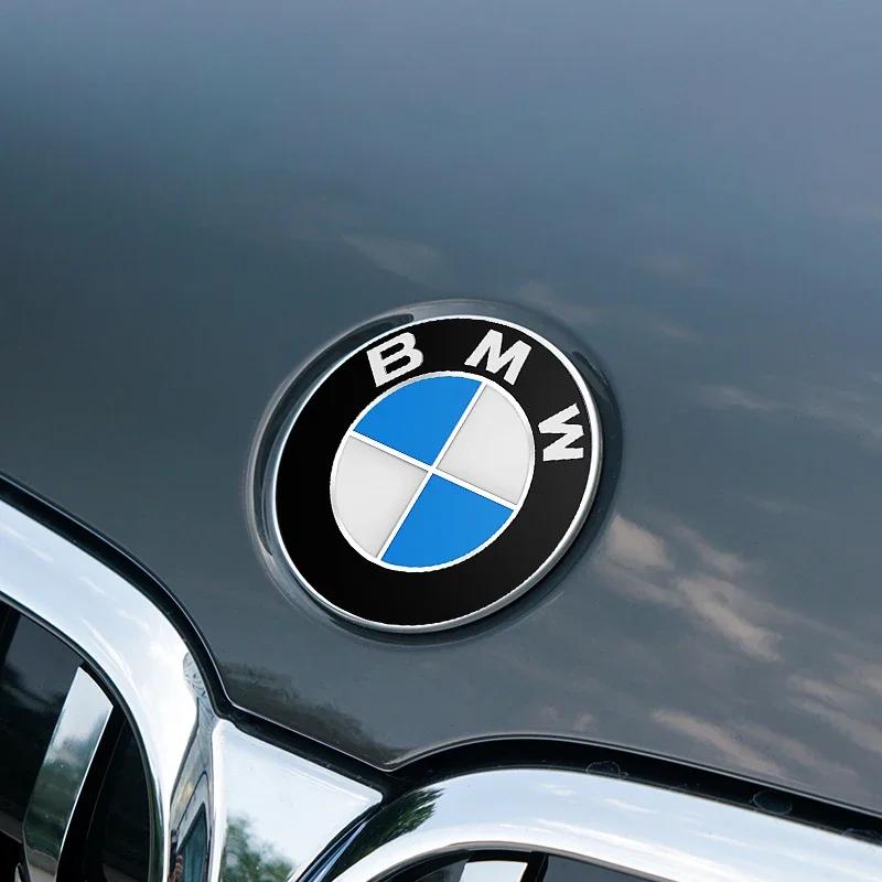 LRUUQ1 74mm 82mm Car Front Hood Emblem Logo Rear Trunk Badge for BMW E30 E38 E39 E46 E60 E61 E90 X1 X3 X4 X5 X6 E70 E83 X5 F10 F30 F32