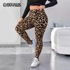 Женские брюки больших размеров, обтягивающие брюки с леопардовым принтом, сексуальные брюки, тонкие верхние брюки