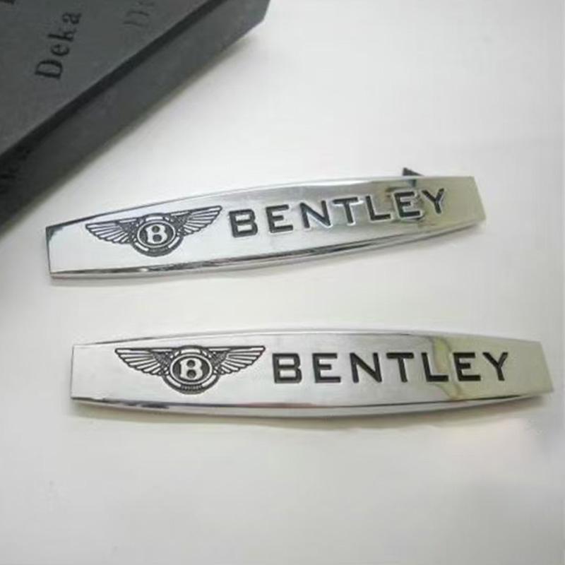 B-Bentley-B Metal Car LOGO Decals Badge Decoration Stickers Accessories For Bentley Flying Spur Continental GT Bentayga Mulsanne GH1