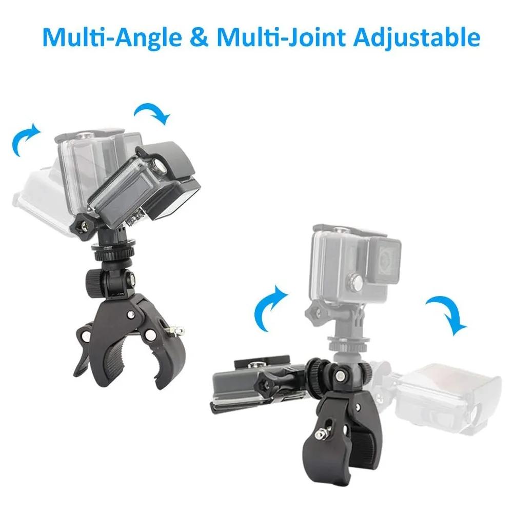 For Insta360 Ace Pro Bicycle Motorcycle Handlebar Mount Bracket for GoPro 12 11 DJI Action 4 3 Holder Action Camera Accessories