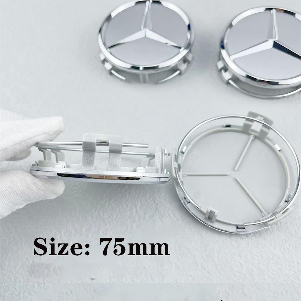 AABCM1 75mm Car Wheel Center Logo Hub Cap For Mercedes Benz AMG W204 C218 A207 C117CLA CLS E Class W212 S212 X166 W176W205 W246