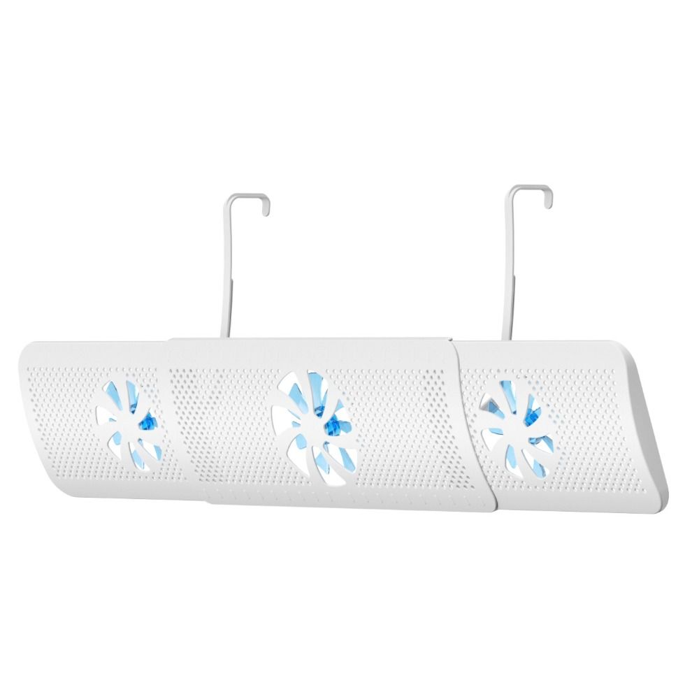 With 3 Fans Adjustable Air Vent Baffle Ceiling Vents Conditioner Baffle AC Vent Baffle  For Bedroom