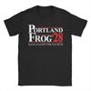 Only You Can Prevent Fascism Portland Frog Protest T Shirt for Men 100% Cotton Casual T-Shirts Short Sleeve Clothing Graphic