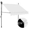 VidaXL Manual Retractable Awning with LED 150 Cm Cream