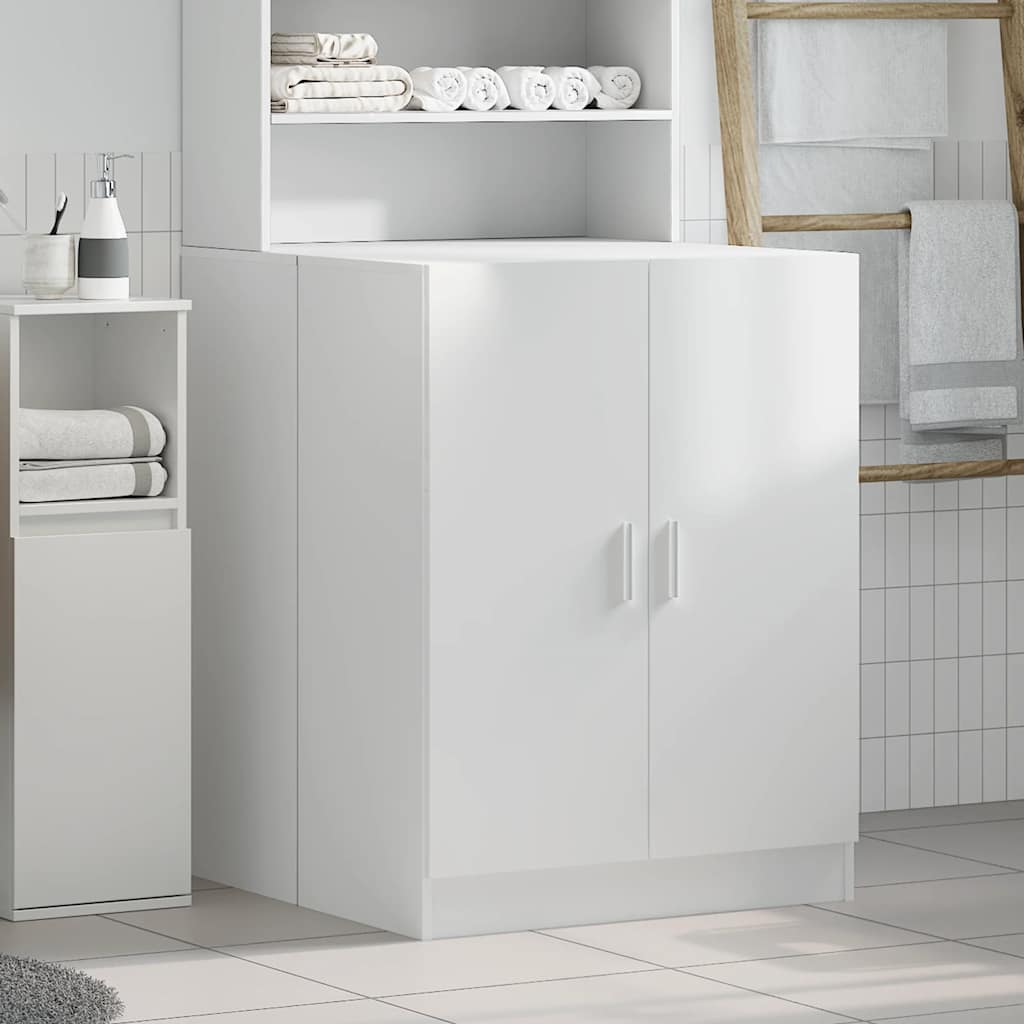 Washing Machine Cabinet White 28 x 28.1 x 36 in (71 x 71.5 x 91.5 cm)