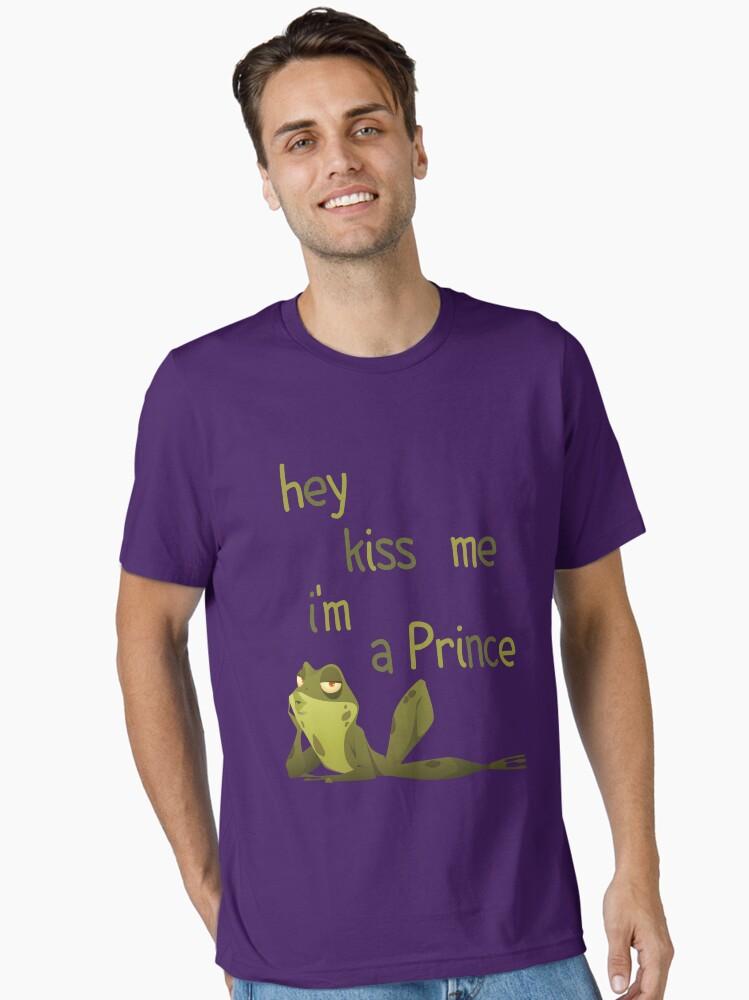The Princess and the Frog kiss me i'm a prince funny frog lol Essential T-Shirt