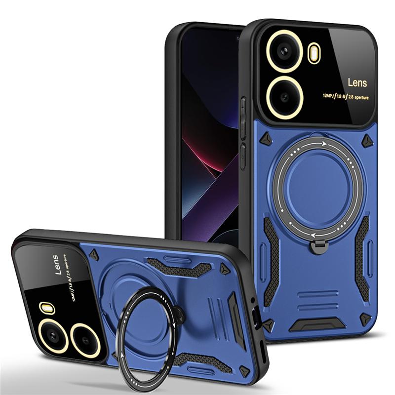 For POCO X7 Pro 5G Case Luxury Armor Magnetic Ring Case For Xiaomi POCO X7Pro Poko Little X7 Pro Magsafe Wireless Charging Cover
