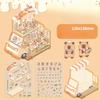 Diy House Landscape Stickers Cute Bubble Food Car Cabin Scene Sticker Festival Gift for Adult Kid Children Student
