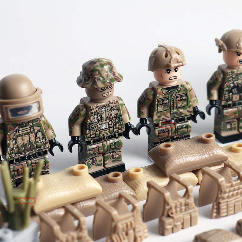 Россия Альфа, солдаты спецназа, военное оружие, фигурки пистолетов, детали, блоки, сборка, модель, строительные наборы, игрушки
