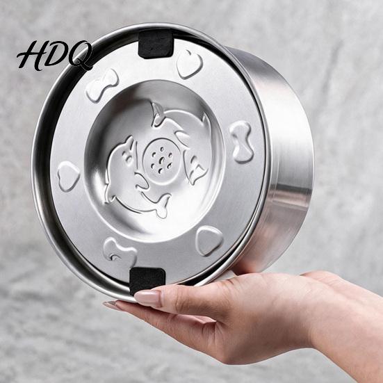 Миска для собак без мокрой морды, 1,2/3,2 л, из нержавеющей стали, не проливающаяся, для медленного питья, устойчивое основание, анти-брызги, нескользящий дозатор для мелких и средних животных