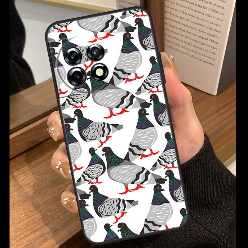 The Pigeons Case For OnePlus 15 13 12 11 10 15R 13R 12R 10T 13T OnePlus Nord 5 CE 4 3 Lite N20 N30 Cover