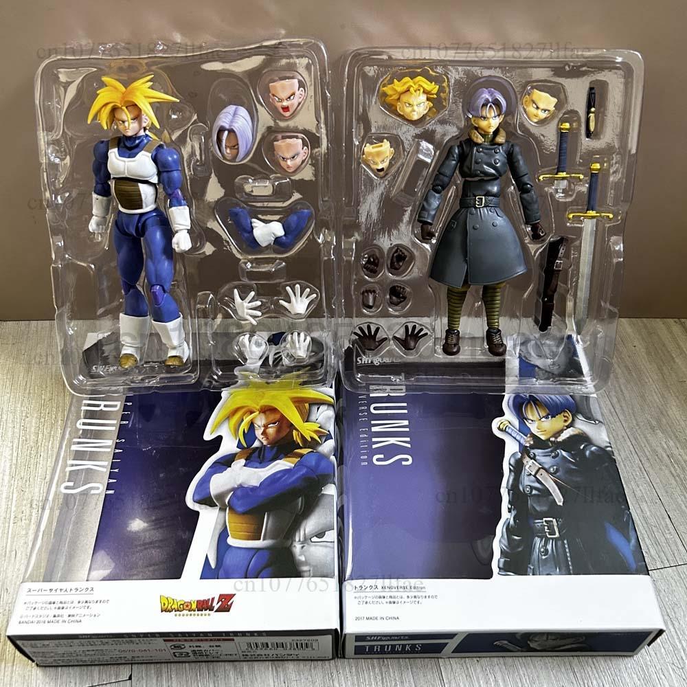 Аниме SHF Dragon Ball Z Тракс S.h Figuarts Фигурка Тракс Супер Сайян Фигурка Действия Модель Игрушки Сочлененный Подвижный Настольный Орнамент