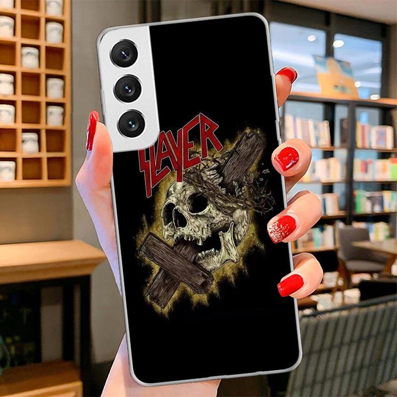 Чехол для телефона с изображением хэви-метал рок-группы Slayer для Samsung Galaxy S26 S25 Edge S24 Ultra S23 S22 Plus S21 S20 FE Мягкий Fundas Shel