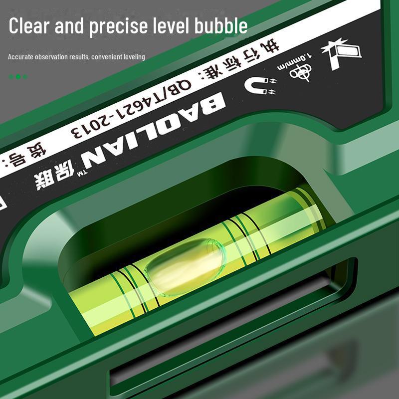 Mini Magnetic Torpedo Level - 230mm Woodworking Precision Ruler