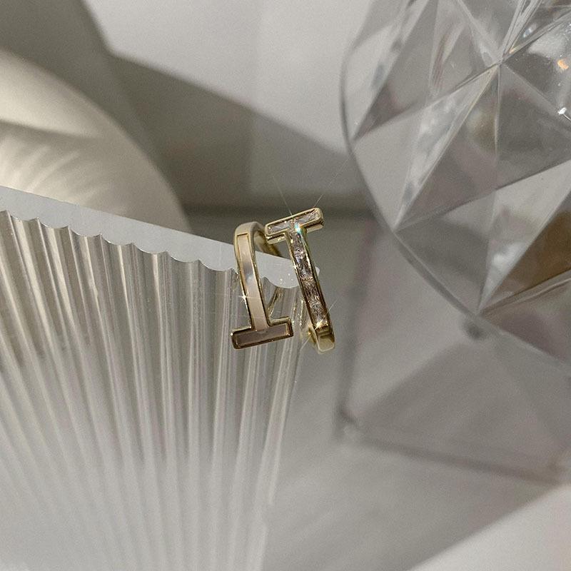 Модное регулируемое медное кольцо для женщин с шикарным геометрическим стилем и цветами