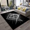 Masonic Freemasonry Illuminati Ring Carpet Rug for Home Living Room Bedroom Sofa Doormat Decor,Kid Area Rug Non-slip Floor Mat