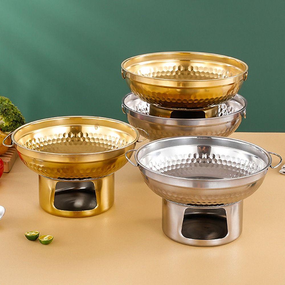 Fast Heating Thai Hot Pot Thickened Double Ears Hot Pot Stainless Steel Hot Pot Hiking Trip