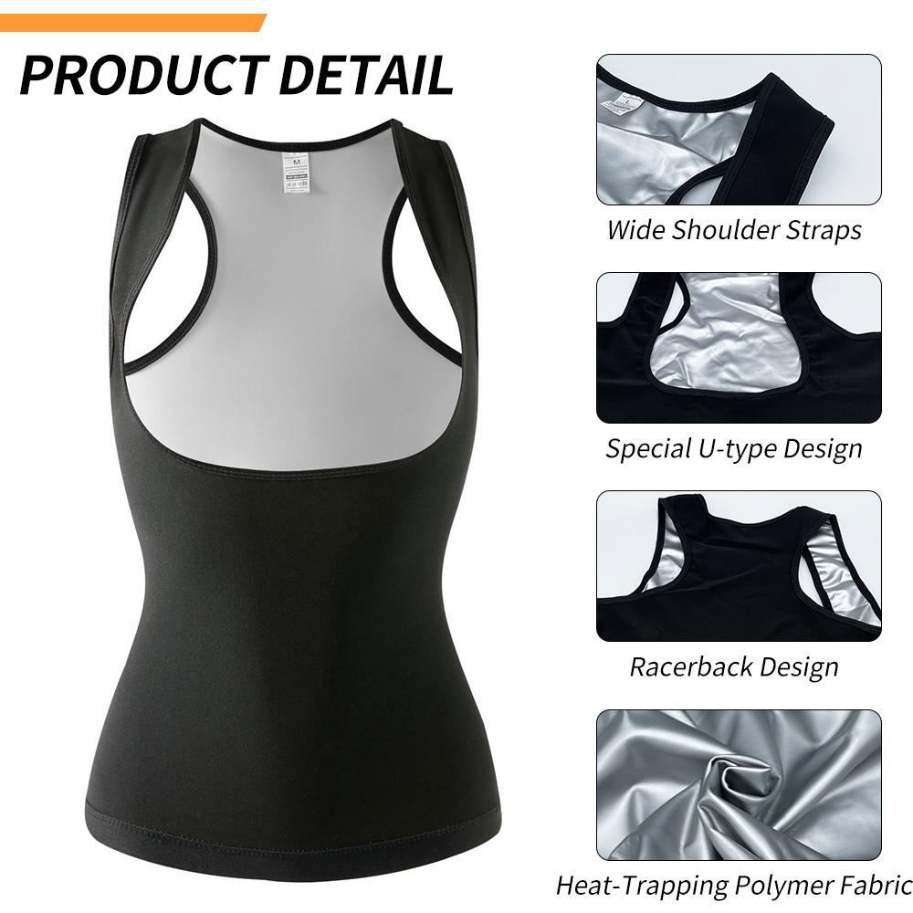 Женский спортивный жилет для пота, костюм для сауны, компрессионная рубашка для фитнеса, майка для тренировок, термоформирователь тела, корректирующее белье для похудения