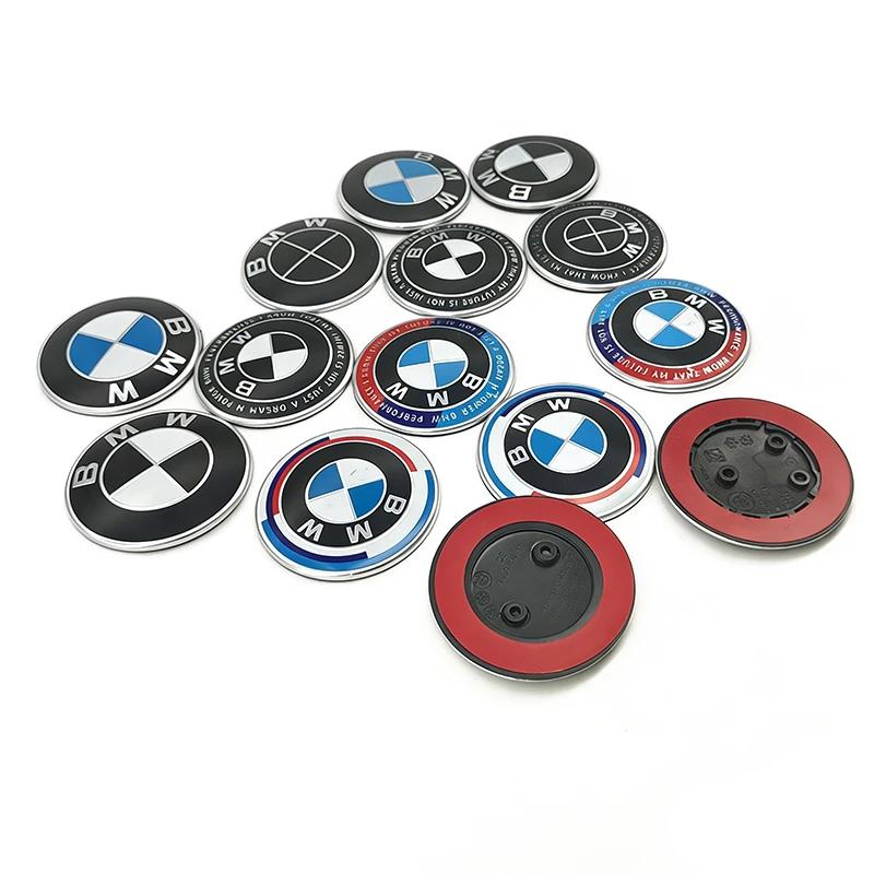 74mm 82mm BMW 50th Anniversary Front Hood Rear Trunk Replacement Emblem Badge Logo Fit E34 E36 E39 E46 E53 E90 F20 X3 X5 X6 CW4