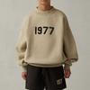 Fear of God Essentials Коллекция 1977 Весна/Лето 2022 Детский свитшот с круглым вырезом и цифровым принтом Детские топы Пшеничный FOG-SS22-214