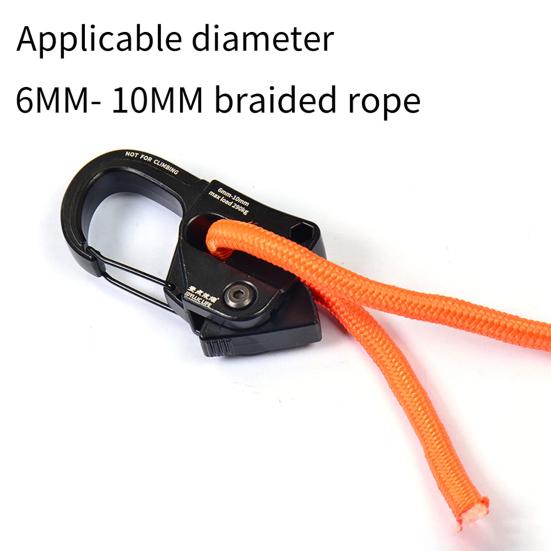Rope Tensioner Self-locking Regulator Rustproof Lightweight Portable Strong Load-Bearing Ergonomic Quick Fix Buckle Cord Adjuster