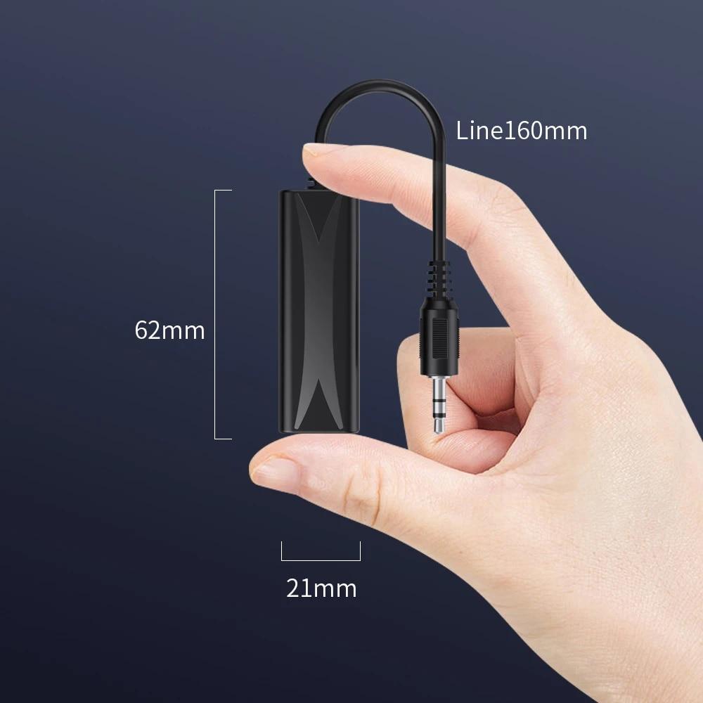 3.5mm Aux Audio Noise Filter Speaker Line Ground Loop Noise Isolator Eliminate for Car Stereo Audio System Home Stereo Car Accessories