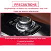 Car Multimedia Button Cover Ceramic Knob Frame Trim for BMW 3 5 Series E90 F10 F20 F30 E Chassis CIC NBT EVO System Accessories