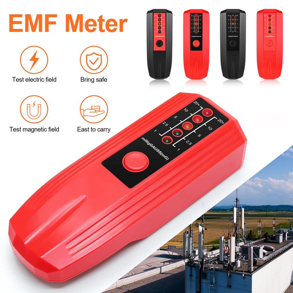 Handheld EMF Meter Portable Electromagnetic Radiation Detector Household Laboratory Hospital