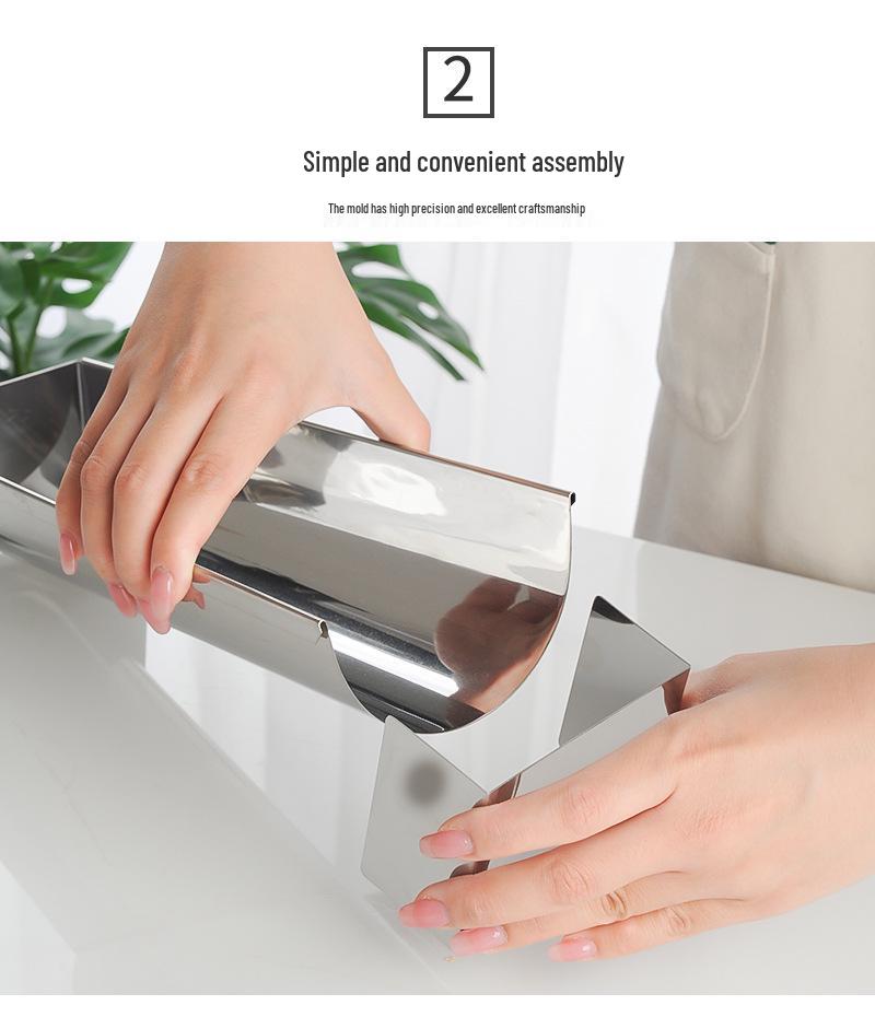 Регулируемая полукруглая форма из нержавеющей стали для торта и хлеба