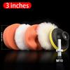 6Pcs Car Polishing Disc Sponge Pads Kit Auto Detailing Waxing Polish Machine Buffering Sponge Remove Scratches Wax Pads