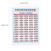 Пластиковая уплотнительная таблица аккордов фортепиано 11 x 8,27 дюйма для упражнений на фортепиано/записи музыки