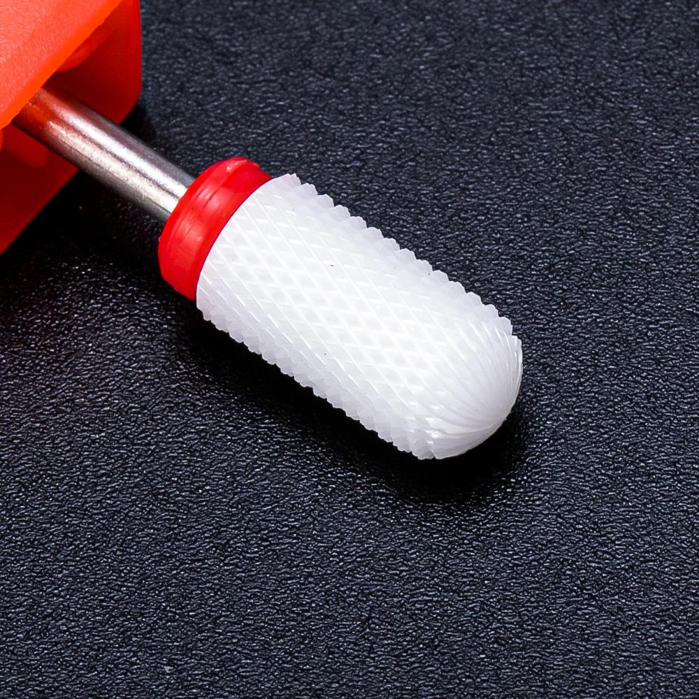 Керамическая фреза, маникюрные сверла для ногтей, электрические пилочки для ногтей, розовые, синие, шлифовальные насадки, фрезы, резак, аксессуары для заусенцев