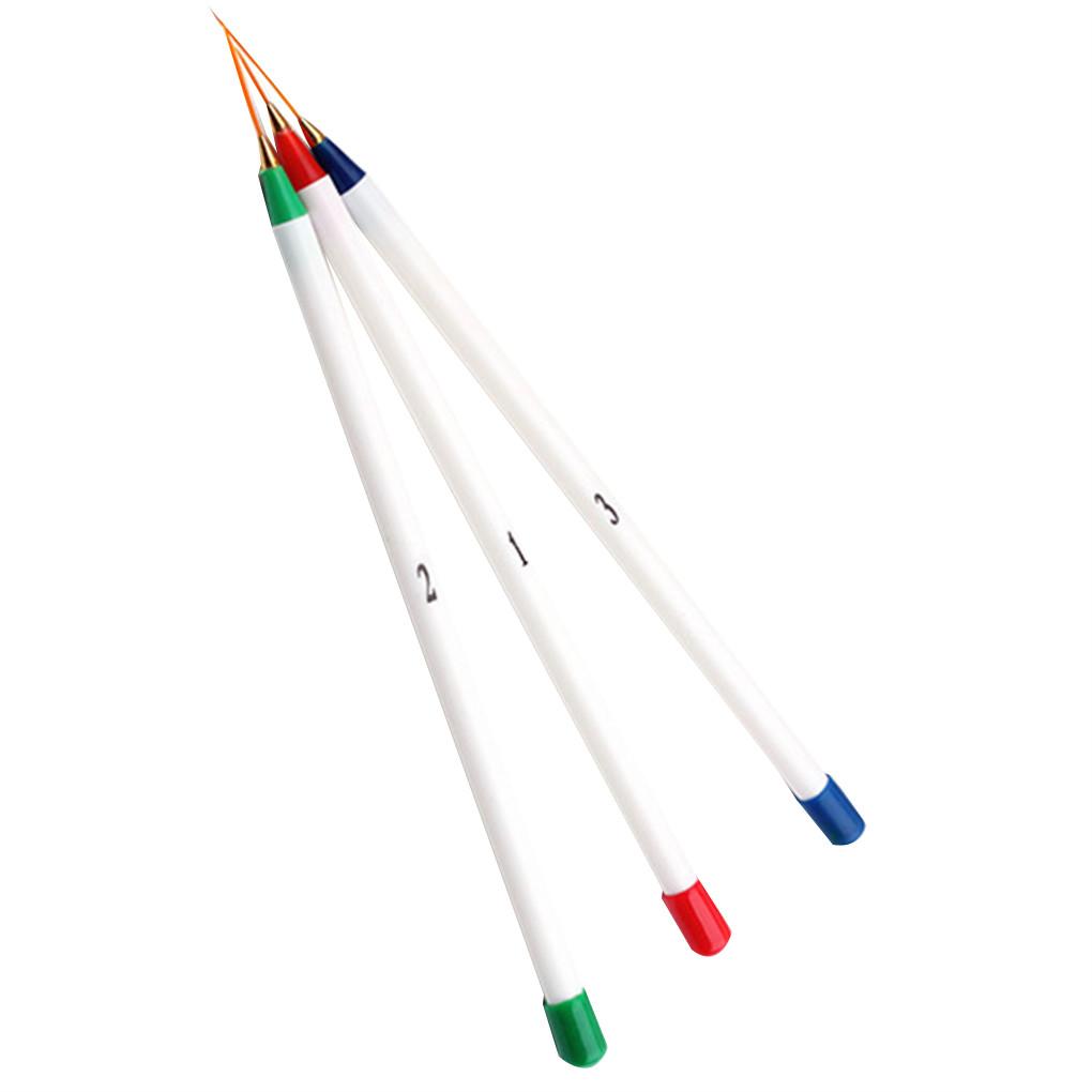 Горячая Распродажа 3 шт./Набор Женские DIY Рисование Живопись Полосатый Пластиковый Набор Кистей для Ручек с Вытягивающейся Линией