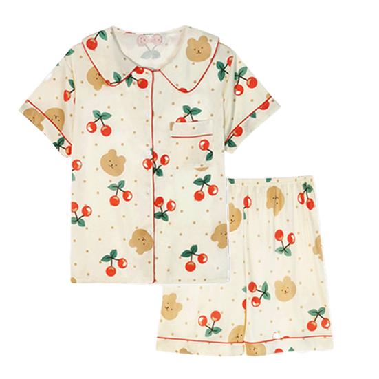 Женский пижамный комплект из 2 предметов: рубашка на пуговицах и шорты. Домашние комплекты для отдыха. Летняя повседневная удобная одежда для сна для женщин.