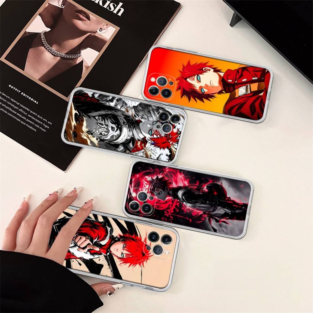 Anime Cartoon G-Gaara Phone Case For IPhone 17 16 15 Plus 14 13 Mini 12 11 Pro Max Soft Shell Cover