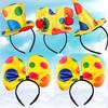Polka Dot Clown Hat Headband Hair Hoop Circus Jester Fancy Dress Costume Prop