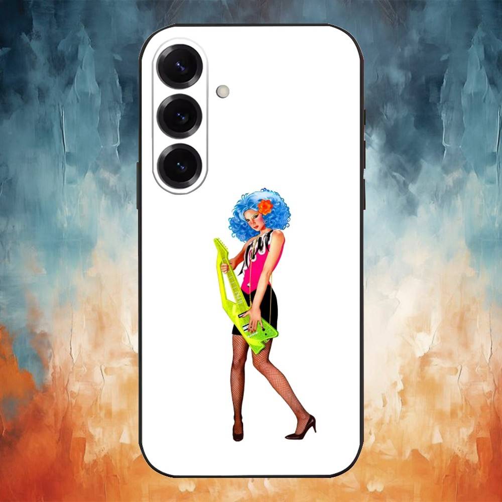 Чехол для телефона J-Jem And The Holograms для Samsung Galaxy A73, A72, A71, A70, A53, A52, A51, Другие Мягкий Черный Чехол