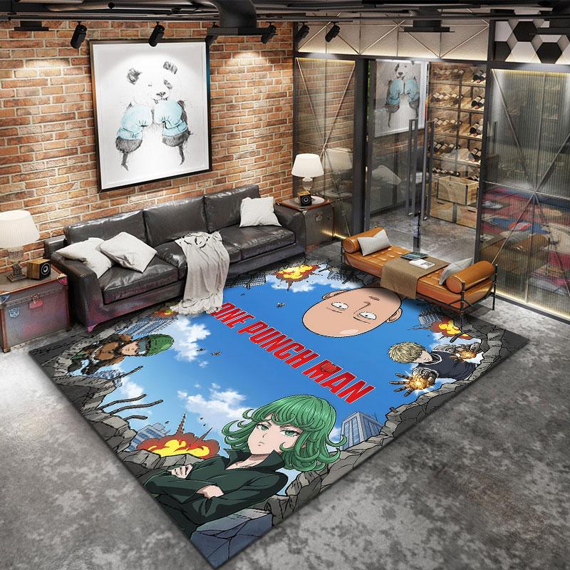 Onepunch Man Carpet Rug For Living Room Bedroom Home Sofa Decoration Kids Play Nonslip Floor Mat