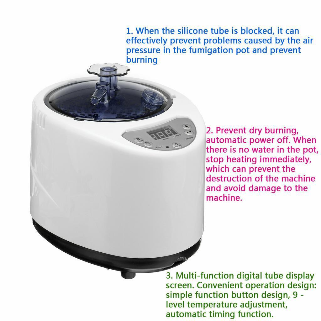 220V 1000W 2.68L Foldable Home Spa Steam Sauna Tent Full Body Loss Weight Detox Therapy 72 * 72 * 92 Cm