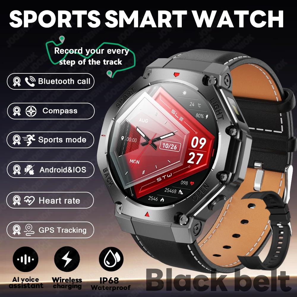 Новые Смарт-часы с GPS для спорта Мужские PK Amazfit T-Rex 3 Bluetooth-звонок Умные часы Компас Фитнес на открытом воздухе Монитор здоровья Браслет