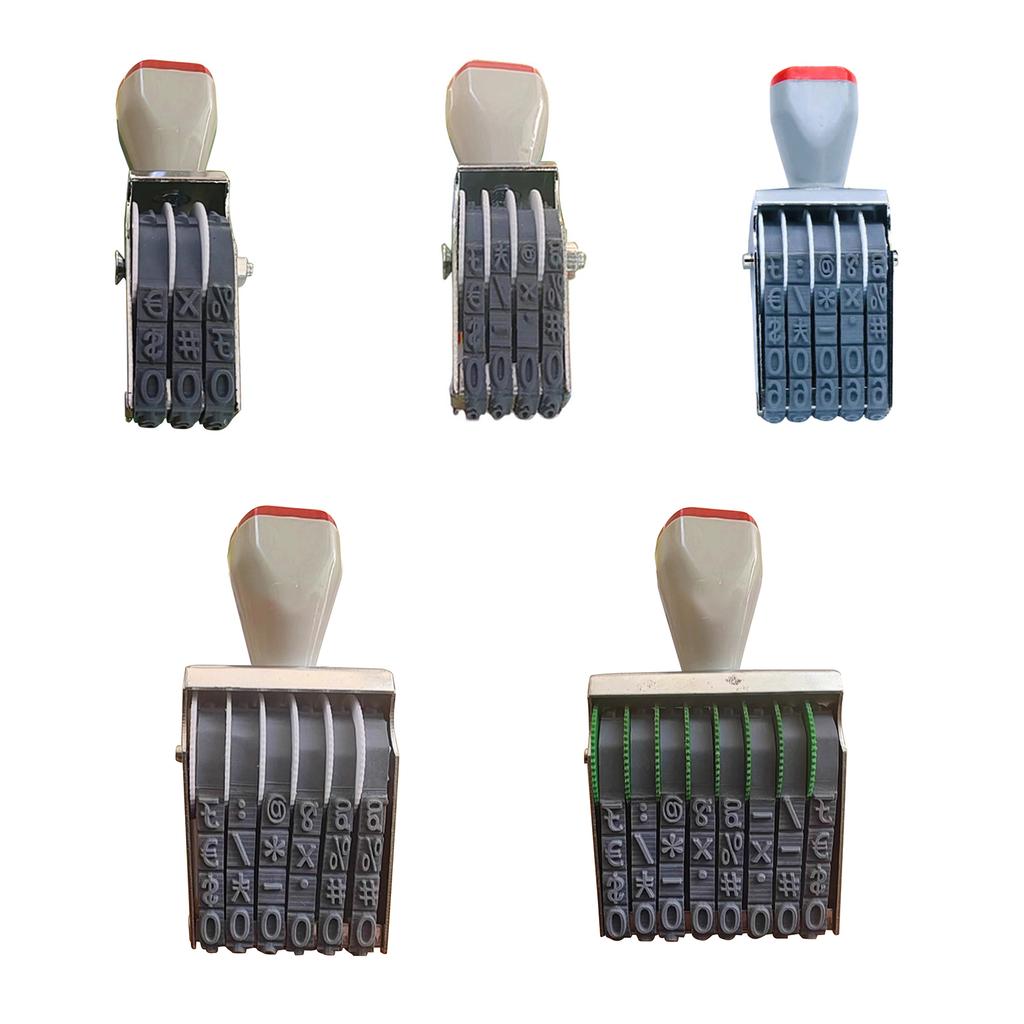 0-9 Number Stamp Adjustable Office Stamps Plastic Number Stamp Roller Stamp Changeable Date Stamp Business Stamp